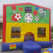 inflatable football basketball bouncer